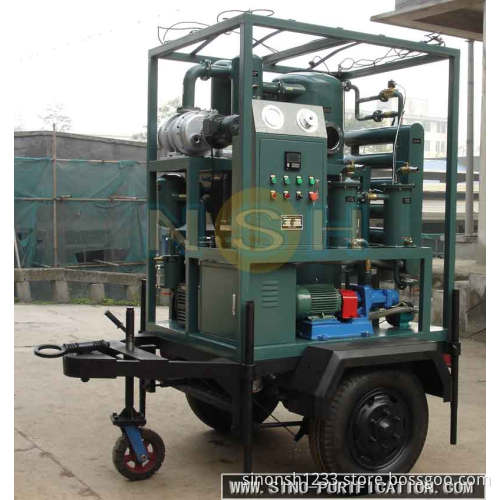 Transformer oil dehydration and degasification plant